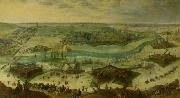 A siege of a city, thought to be the siege of Gulik by the Spanish under the command of Hendrik van den Bergh, 5 September 1621-3 February 1622.